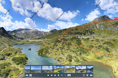 360 Grad Panorama Aufnahme Giglachseen mit Drohne