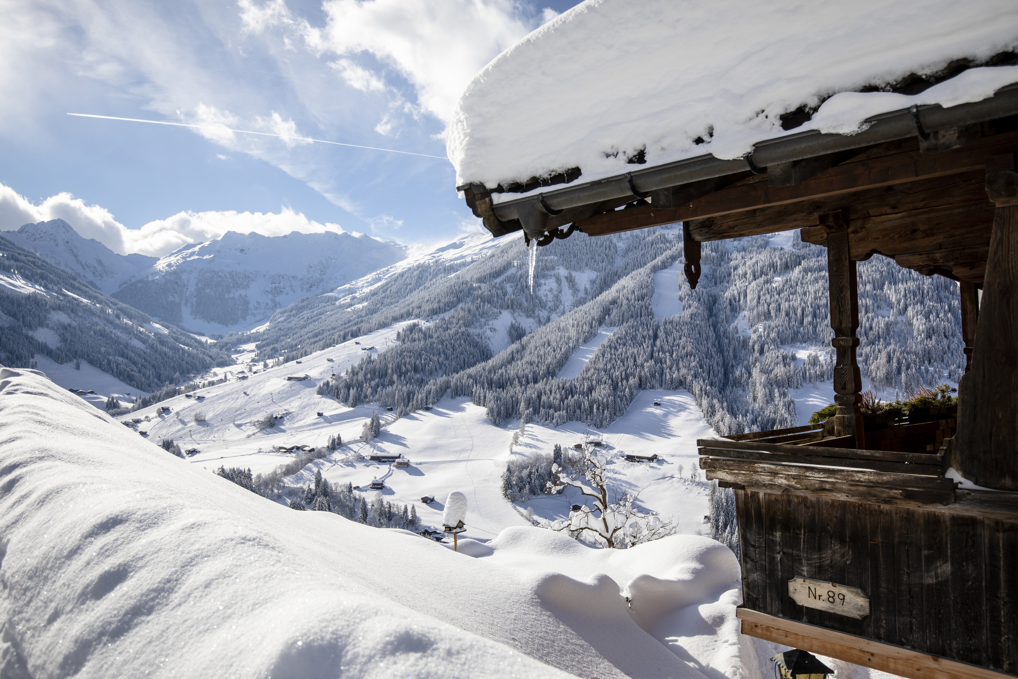 Oberer Höhenweg in Alpbach im Winter