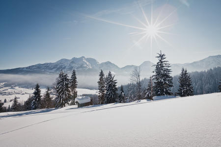 Landschaft Winter Hochfilzen